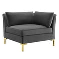thumbnail image 6 of Modway Ardent 5-Piece Performance Velvet Sectional Sofa in Gray, 6 of 11