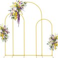 thumbnail image 1 of Soporte de Arco de Boda para Globos Dorado con Base Metálica Lujosa para Decoración de Bodas, Fiestas y Cumpleaños, Montaje Fácil, Diseño Elegante y Resistente, 1 of 4