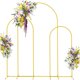 thumbnail image 1 of Soporte de Arco de Boda para Globos Dorado con Base Metálica Lujosa para Decoración de Bodas, Fiestas y Cumpleaños, Montaje Fácil, Diseño Elegante y Resistente, 1 of 4