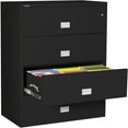 thumbnail image 2 of Phoenix Safe Lateral 44 inch 4-Drawer Fireproof File Cabinet with Key Lock, Water Seal, Black, LAT4W44B, 2 of 5