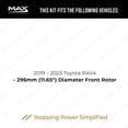 thumbnail image 3 of MAX Advanced Brakes - Brake Kit For 2019-2023 Toyota RAV4 (11.65" Dia Front Rotor)| Carbon Ceramic Brake Pad and Rotor Kit Front and Rear| Drilled Slotted Brake Rotors, 3 of 10