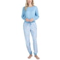 thumbnail image 5 of Muk Luks Lounge Loyalist Sweatshirt and Jogger Set, Blue Feathers , S, 5 of 7