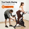 thumbnail image 4 of HXD-ERGO Exercise Bike Magnetic Home Stationary Bike with Free App Quiet Indoor Cycling Bike with 350lbs,with LCD Monitor Height-Adjustable Padded Seat, 4 of 9