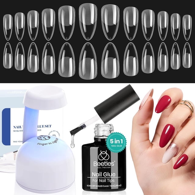 Set de extensiones de uñas Etch X, gel, uñas, con forma de escarabajos