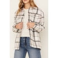 thumbnail image 2 of Cleo + Wolf Women's Plaid Print Shacket - CLHO22W57   US, 2 of 4