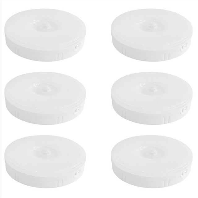 6X Sensor de Movimiento PIR Luz de Noche LED LáMpara de Noche Regulable Recargable por USB para Armario Luz de Armario InaláMbrica, Luz