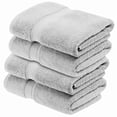 thumbnail image 2 of Superior 800 GSM Egyptian Cotton Heavyweight Bath Towel Set of 4, Silver, 2 of 10