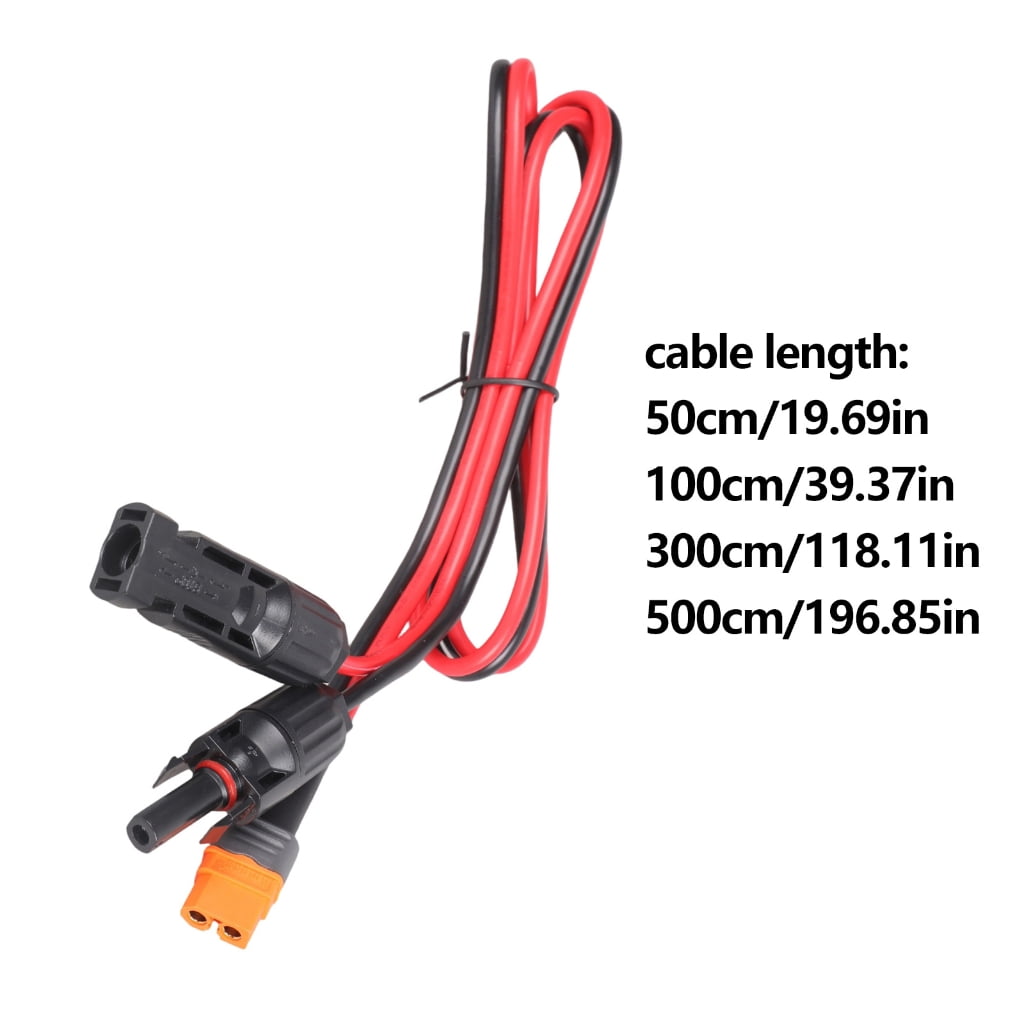 XT60IF Female Power Cable 12AWG For Solar Charging And Outdoor Energy Storage