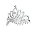 thumbnail image 2 of GOGIRL! USA Silver Tiara Hair Comb - Lotus Blossom for Girls, 2 of 3