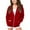 Red, variant on Coerni Girls' Oversized Full Zip Hoodie Sweatshirt Long Sleeve Hooded Y2K Fall Winter Outerwear Teen Preppy Trendy Jacket Coat