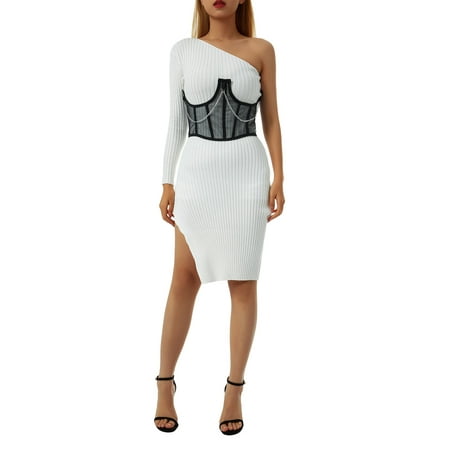 

Women Waist Corset Sexy Chain Perspective Mesh Shapewear Girdle for Vacation Party Travelling