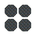 thumbnail image 1 of Vsdgher Fast Food Print Leather Coasters for Drinks, Durable Drink Coasters 4 Set for Tabletop Protection, Luxurious Home Décor and Housewarming Gift-Octagon, 1 of 6