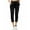 Black, variant on ABATAB Pull on Capri Pants for Women with Pockets Elastic Waist Cropped Pants Stretchy Drawstring Capris for Summer Casual