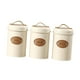 thumbnail image 4 of 3 botes de cocina con tapa hermética, decoración rústica, tarros herméticos para alimentos. Blanco, 4 of 9