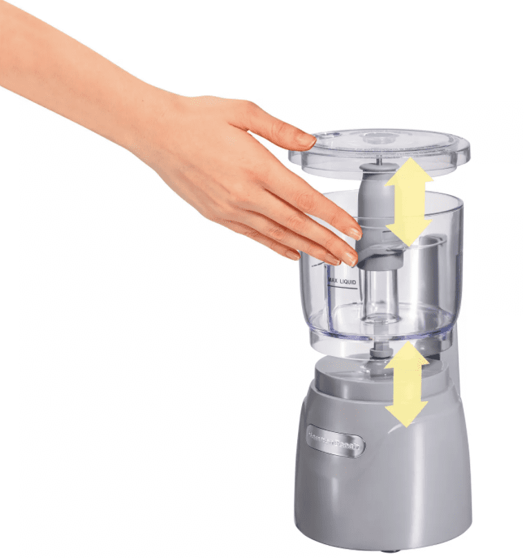 Hamilton Beach 3-Cup Stack and Press Food Chopper - Gray