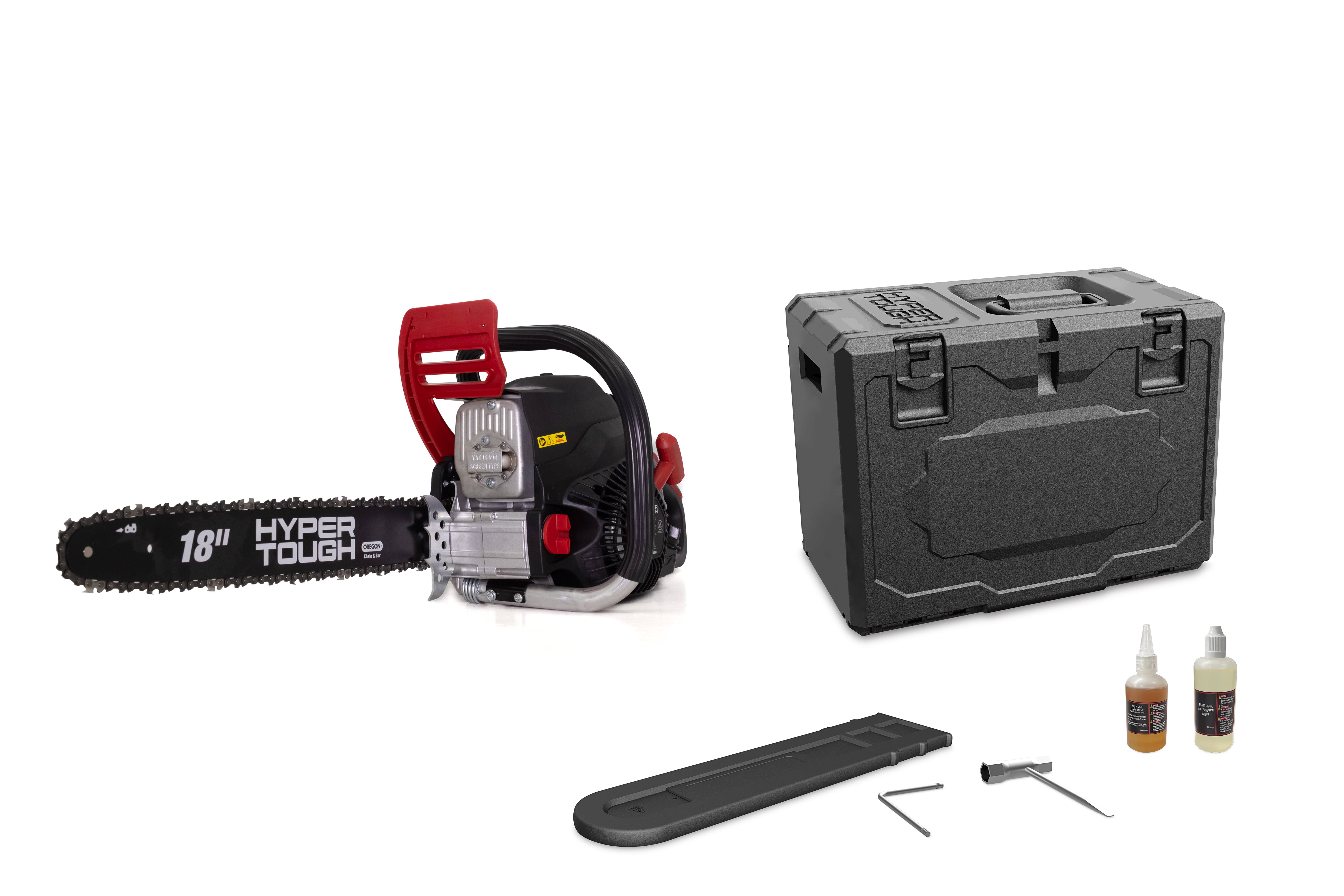 Hyper Tough 18" 49cc 4-Cycle Gas Powered Chainsaw with Carry Case