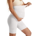 thumbnail image 4 of ShomPort Maternity Biker Shorts Seamless Shapewear Over The Belly Workout Yoga Shorts Pregnancy Belly Support Leggings, 4 of 5