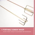 thumbnail image 4 of ELAYARD 2Pcs Professional Paint Mixer Steel Golden Tool for Builders Construction, 4 of 8