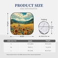 thumbnail image 3 of Wukai Field Style Bicycle Young Sunflower Print Windshield Sun Shade, Car Front Window Shades Sunshade Cover Sun Visor Shield Block Automotive Interior Protector Blocks UV Rays-Large, 3 of 6