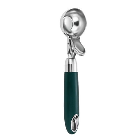 

Popular Pick! Zerbueate Kitchen Utensils Set，Kitchen Essentials，Kitchen Gadgets Select Stainless Steel Springable Ice Scoop Fruit Scoop Thickened Durable Ice Scoop Green
