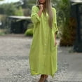 thumbnail image 2 of Falda larga y camisa de vestir lisa de moda para mujer: vestido tipo cárdigan de manga larga, poliéster, tallas S-XXL, adecuado para primavera/otoño, el color blanco puede ser transparente, 2 of 5
