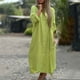 thumbnail image 2 of Falda larga y camisa de vestir lisa de moda para mujer: vestido tipo cárdigan de manga larga, poliéster, tallas S-XXL, adecuado para primavera/otoño, el color blanco puede ser transparente, 2 of 5