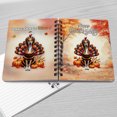 thumbnail image 4 of Happy Thanksgiving Whippet Turkey Costume Pumpkins Autumn Leaves Spiral Bound Journal Dog Lover 5x7in Spiral Notebook - 13014, 4 of 5