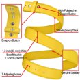 thumbnail image 5 of Falari Replacement Leather Dress Belt Strap Without Buckle Snap on Strap 33mm fit 35mm Buckle - Yellow M, 5 of 7