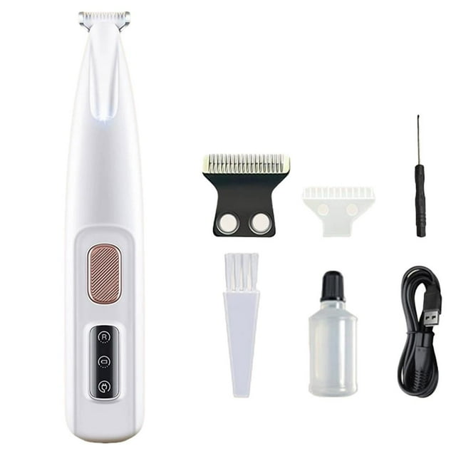 2026 New Dog Paw Trimmer with LED Light, Dog Grooming Kit & Pet Micro Precision Trimmer, Dogs Paw Trimmers Electric Dogs Clippers, Ears, Rump, Face, Eyes
