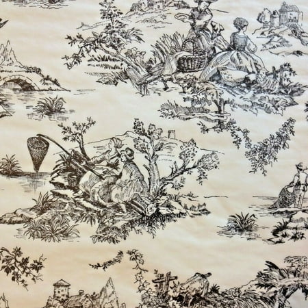 Gift Wrap Tissue Paper - Black Toile design on cream tissue - 30 Sheets