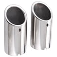 thumbnail image 1 of koolsoo Car Chrome Stainless Steel Exhaust Rear Tail Pipe Tip Pretector Cover Fit, 1 of 8