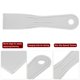 thumbnail image 4 of Uxcell 5 piezas de raspador de masilla 1.6" de ancho 1.7mm cuchillo de masilla de plástico flexible delgado gris, 4 of 6