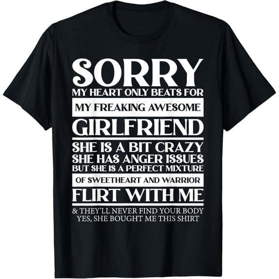 Exquisite and comfortable-My Heart Only Beats for My Freaking Girlfriend T-Shirt