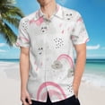 thumbnail image 5 of High Quality Hawaiian Shirts for Men Short Sleeve Aloha Beach Shirt Floral Summer Casual Button Down Shirts Blouses M5UERN, 5 of 7