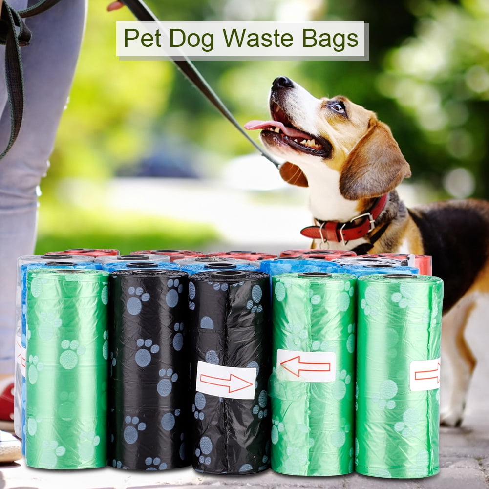 Waste Bag Plastic Waste Bag Plastic Trash Bag 20 Rolls Printed Paw