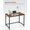 VASAGLE Computer Writing Study Desk Workstation PC Laptop Table Rustic