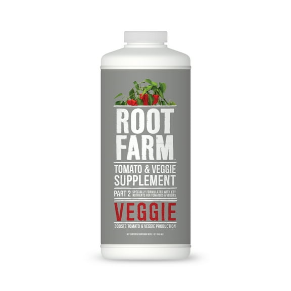 Root Farm Tomato & Veggie Supplement - Liquid Nutrient for Hydroponic Plants, 32 oz.