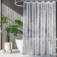 thumbnail image 2 of Promotion!Forro De Cortina De Ducha Transparente, Forro De Cortina De Ducha De Plástico Impermeable, Cortina De Ducha De Baño De PEVA Linda Y Liviana, con Imán Y Gancho De Plástico Gratis, 2 of 8