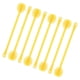 thumbnail image 1 of Set of 8 Yellow Honey Dipper Sticks Clean for Stirring Honey Syrups and Viscous Liquids, 1 of 5