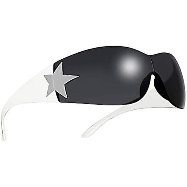 Gafas de sol CHAO con sombras blancas y negras para hombres y mujeres sin Marco gran tamaño