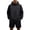 Black, variant on Quick-Dry Sun Protection Suit, Cooling Cooling Fabric Hooded Jacket and Sport Shorts for Men Summer Hiking Fishing Outdoor Leisure 2 Piece Black L