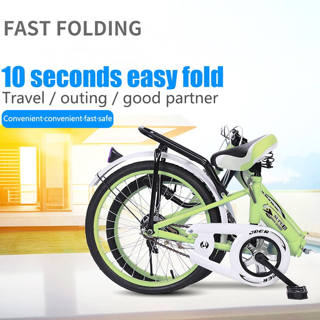 Sunyuan Portable Carbike Permanent Folding Bike Bicycle Adult Students Ultra-Light Portable Women's 20-Inch City Riding - Walmart.com
