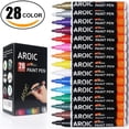 thumbnail image 3 of Marcadores de pintura acrílica AROIC 112 unidades, 28 colores, punta fina de 2 mm, 3 of 8