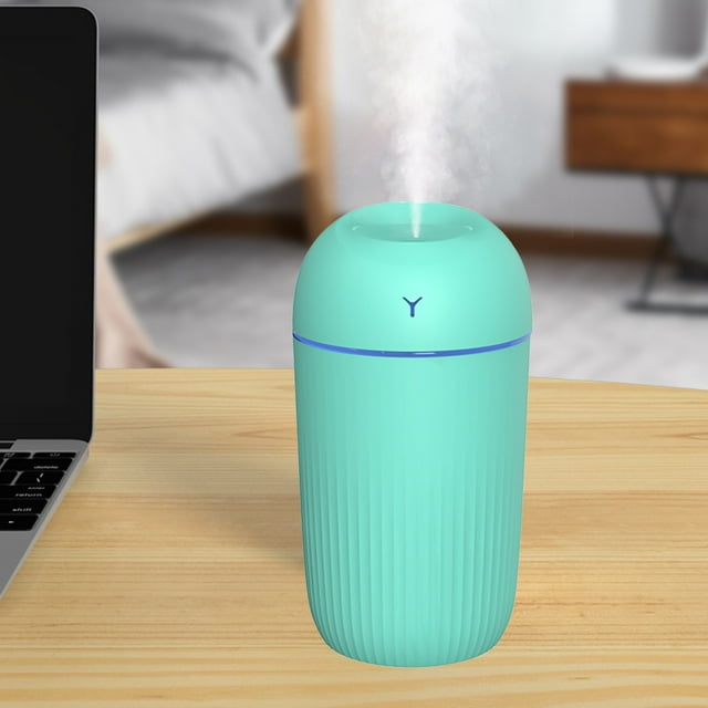 Uscallm Mini Humidifier for Bedroom Office Desktop, Portable Travel Car USB Humidifier, 220ml 420ml Capacity, Auto Shut Off, Plastic Cool Mist Humidifier