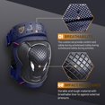 thumbnail image 3 of JBM BMX Bike Youth Knee Pads and Elbow Pads with Wrist Guards Protective Gear Set (M/Blue), 3 of 9