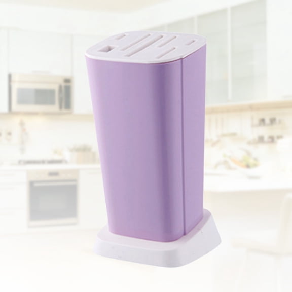 Nicehomfit Detachable Purple Kitchen Storage Holder with Drainage Function for Knives