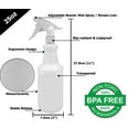EZPRO USA Transparent Empty Spray Bottles 24oz 3 Pack Industrial
