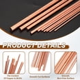 thumbnail image 3 of Uxcell 2Pcs 99.99% Pure Copper Round Rod, 5.5mm / 0.22" Dia 10.2" Length Bare Copper cu Metal Rod Lathe Bar Stock for DIY Metal Craft Hobbies Gardening Industry Decoration, 3 of 6