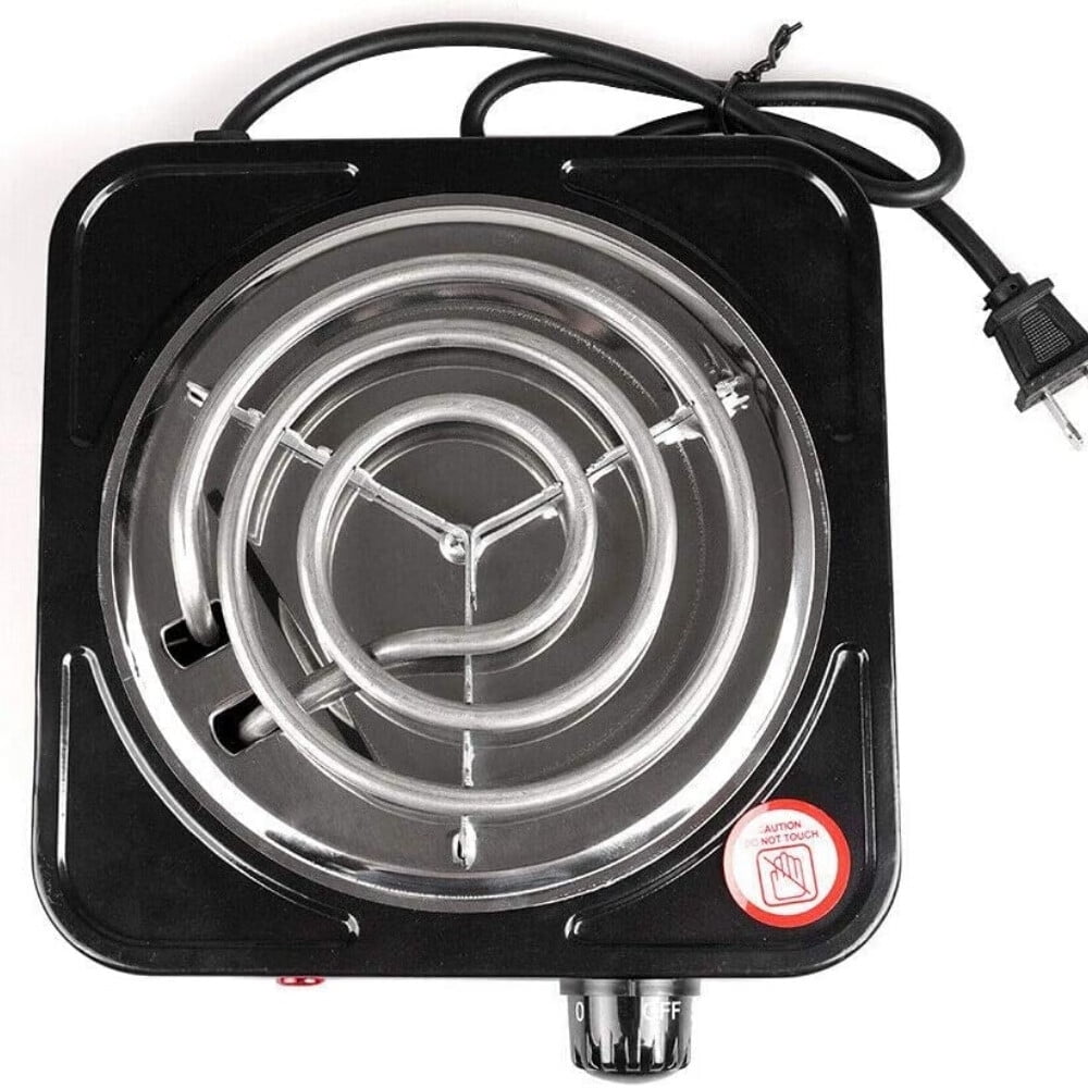 Electric Countertop Burner,Single Stove,1000W Induction Cooktop,Portable Electric Hot Plate,5 Level Adjustable Temperature Control Cooking Ranges for Home Dorm Camping Cooking