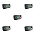 thumbnail image 1 of relayinert 1/2/3/5 Réveil de Projection Numérique Élégant avec Luminosité Réglable pour Tous les Âges Noir Type A 5PCS, 1 of 1